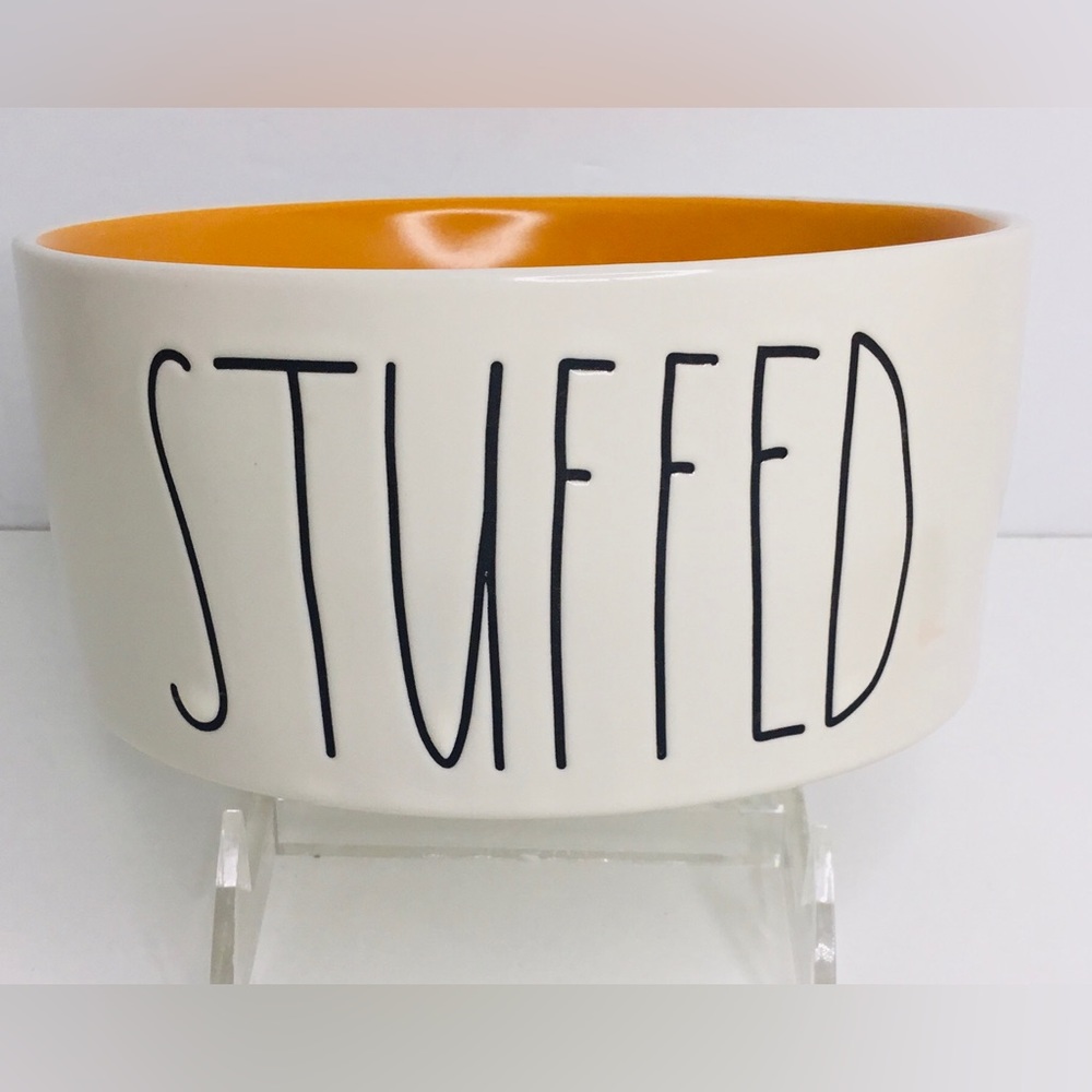 Stuffed Dog Bowl Rae Dunn Ceramic 6”New